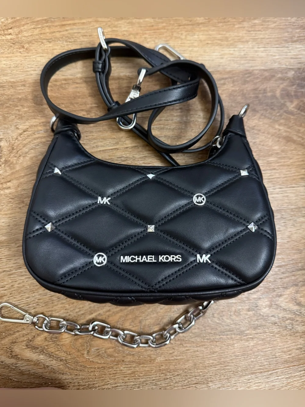 Michael Kors | Bags | Michael Kors Black Quilted Crossbody 